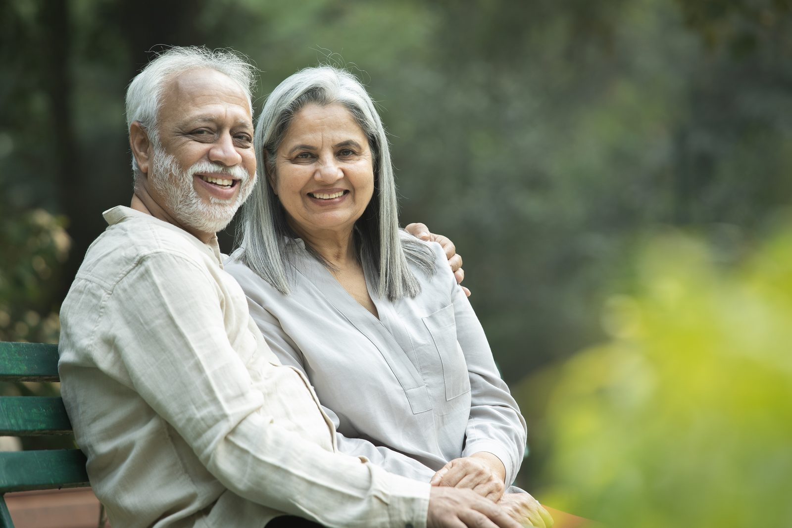 A happy elderly couple